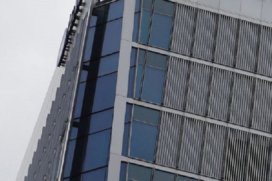 This Friday, July 28, 2017 file photo, shows the headquarters building of the European Medicines Agency, EMA in London. AP