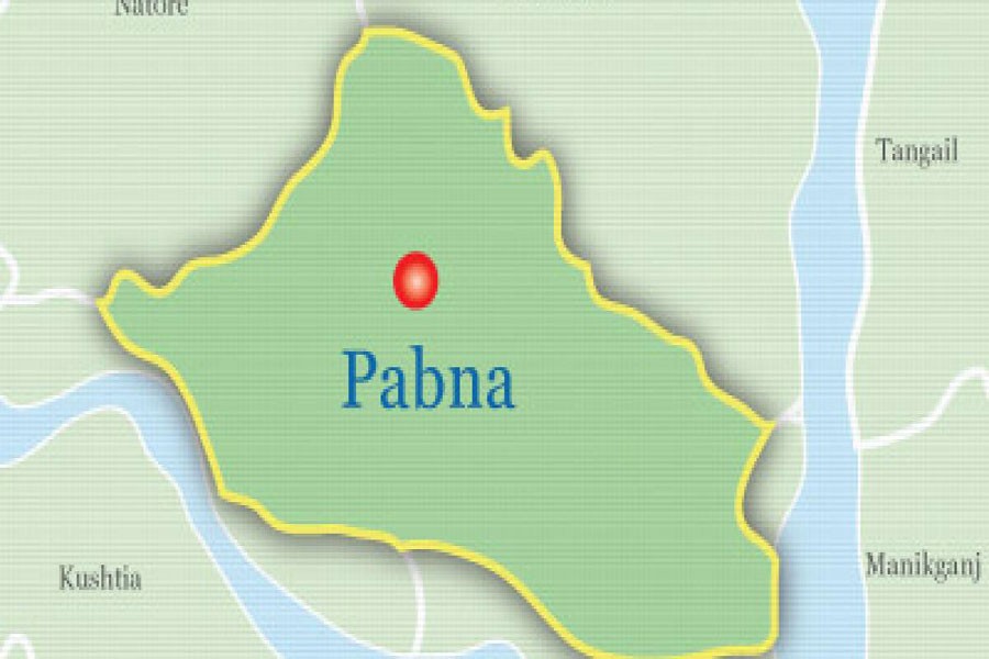 Google map showing Pabna district