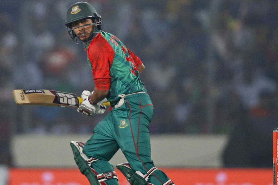 Soumya was the top-scorer for the tigers and  struck 47 off 31 balls before a review had him trapped lbw. - AP file photo