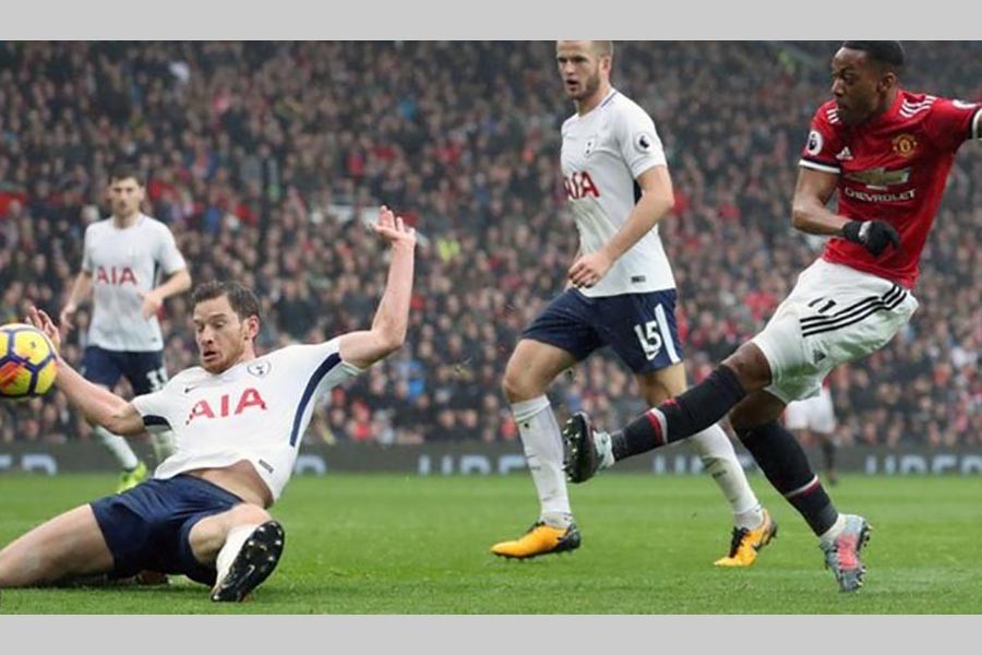 Martial strike hands MU victory against Spurs