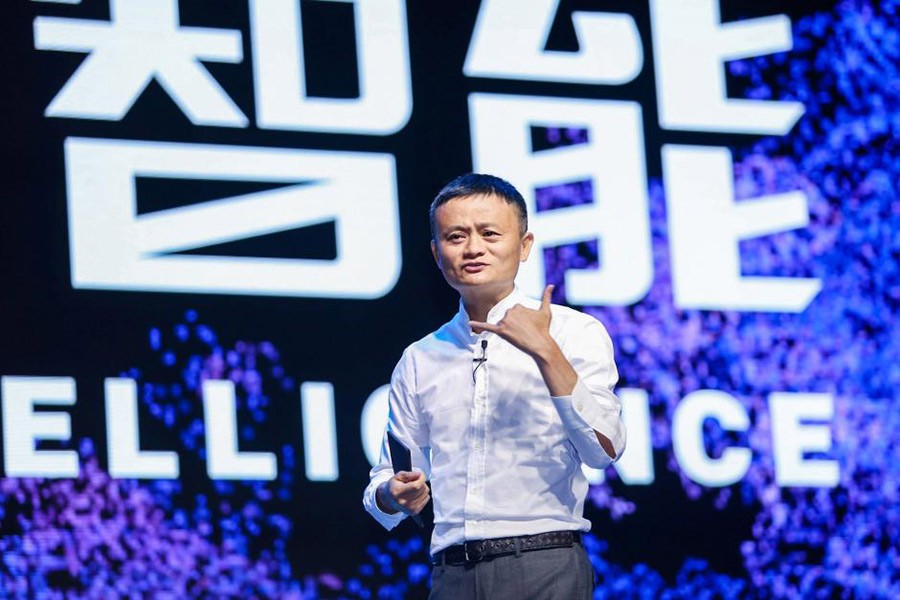 Jack Ma, Chairman of Alibaba Group, speaks during the Computing Conference in Yunqi Town of Hangzhou, Zhejiang province, China. - Reuters file photo