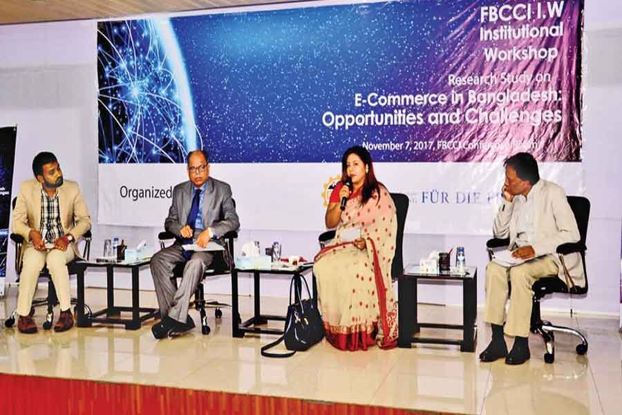 Federation of Bangladesh Chamber of Commerce and Industry and Friedrich-Naumann Foundation jointly organised an institutional workshop on 'e-Commerce Opportunities and Challenges' in Dhaka on Tuesday.