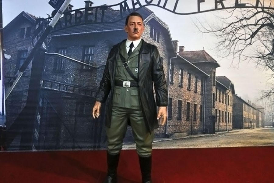 A wax figure of Adolf Hitler was removed from an Indonesian museum.  (AP)