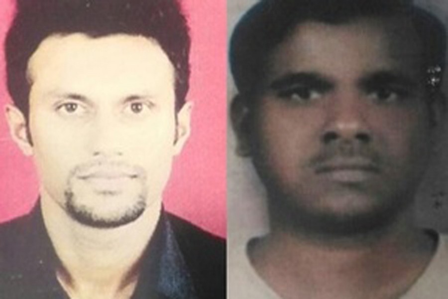 Photos released by Kolkata police show Tamim (L) and Saiful (R).