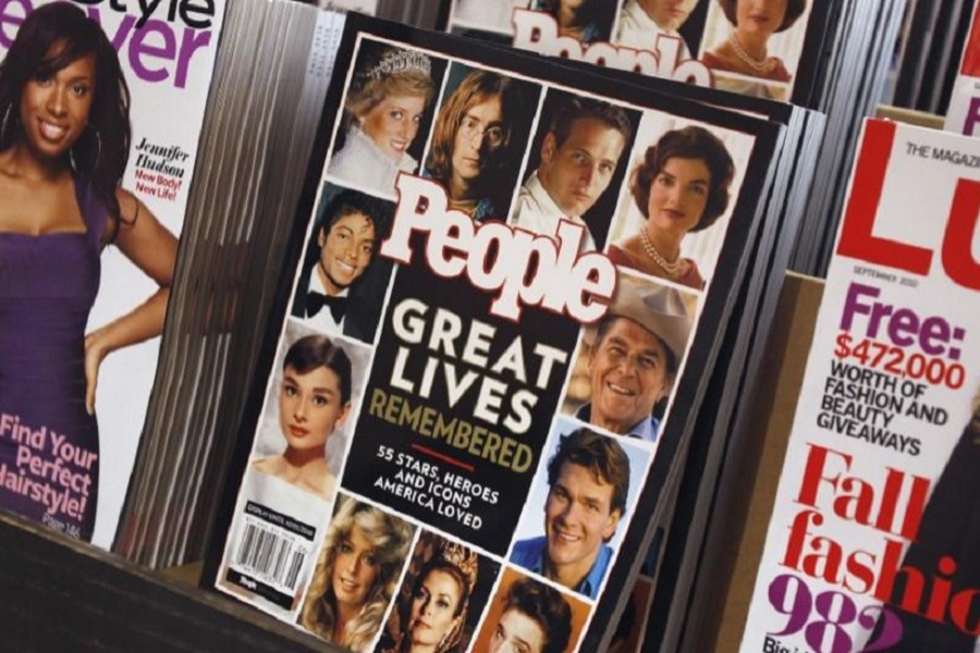 A commemorative issue of People magazine is seen on a newsstand in New York August 4, 2010. Reuters/Files