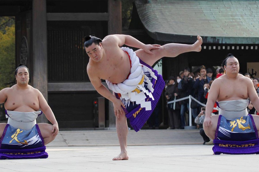 Sumo grand champion Harumafuji (Reuters Photo)