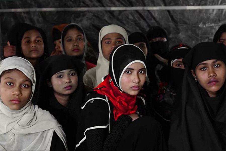 File photo of Rohingya women