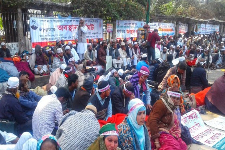 Now madrasa teachers on hunger strike