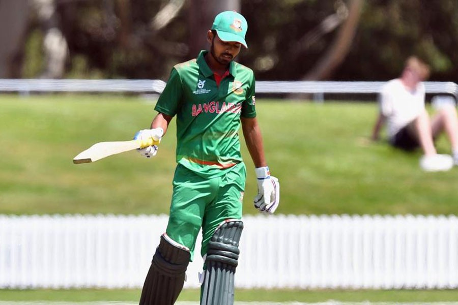 Towhid Hridoy starred for Bangladesh in their ICC U-19 Cricket World Cup victory against Canada at Lincoln on Monday. (Twitter)