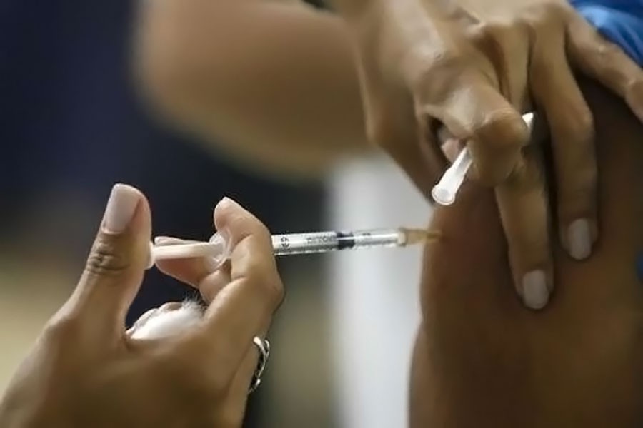 A person is vaccinated against yellow fever at a public hospital in Brasilia, Brazil. (AP Photo used for representational image)