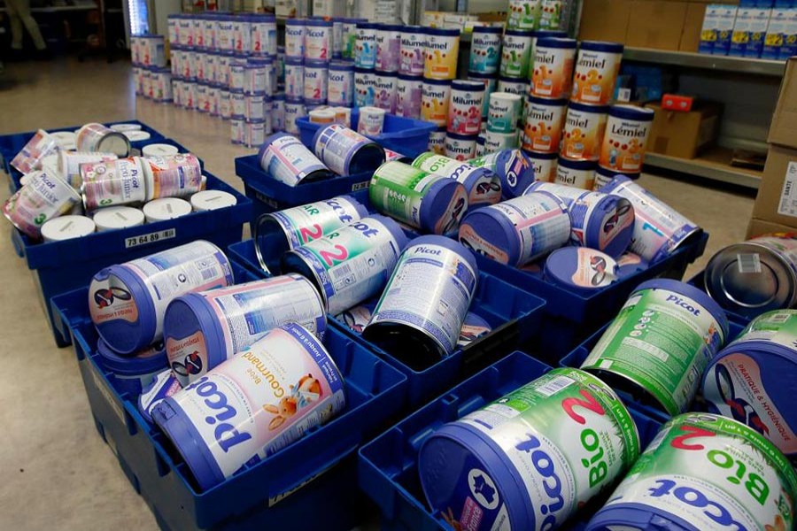 Lactalis baby milk products seen in this internet photo.