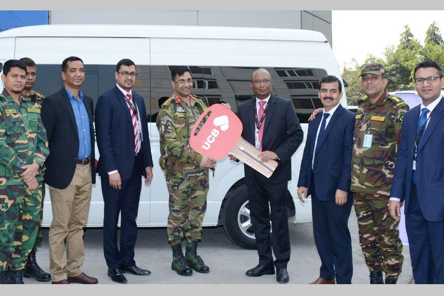 UCB donates vehicle to ‘Proyash’