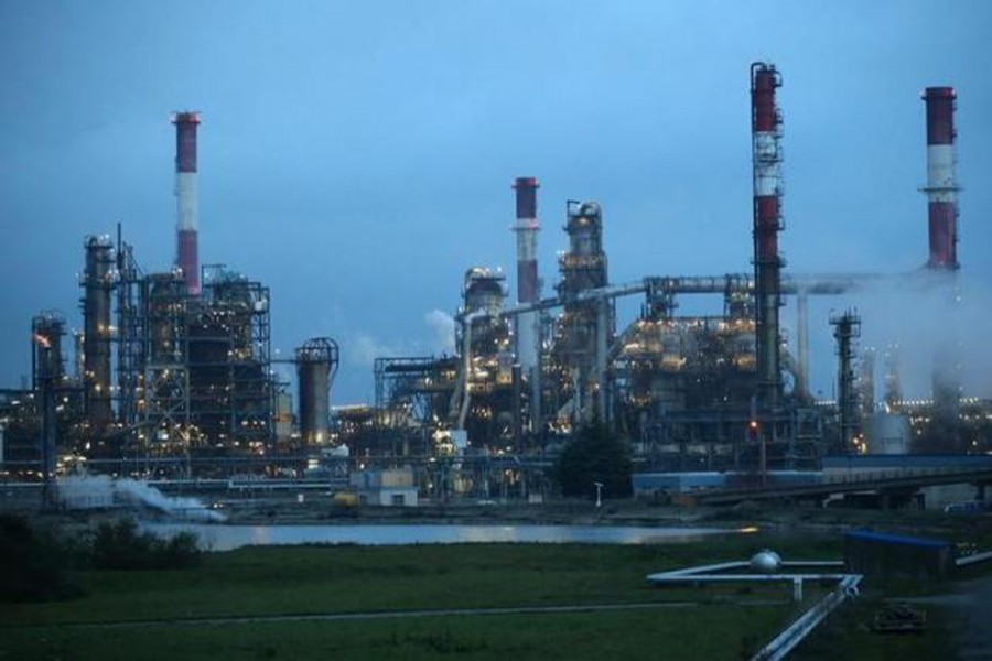 A view shows the French oil giant Total refinery in Donges, France. 	 	— Reuters