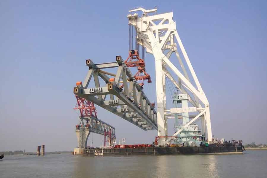 2nd span of Padma Bridge now visible