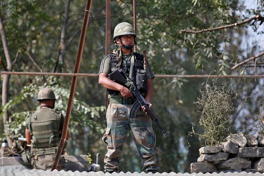 Indian army soldiers patrol the India-Pakistan border area. - Reuters file photo used for representation.