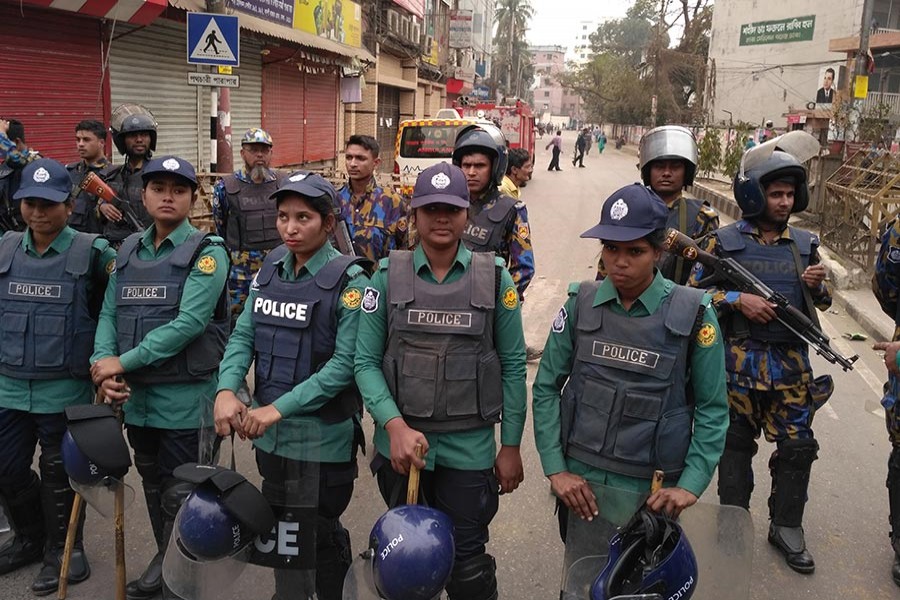 Bakshibazar goes under security blanket
