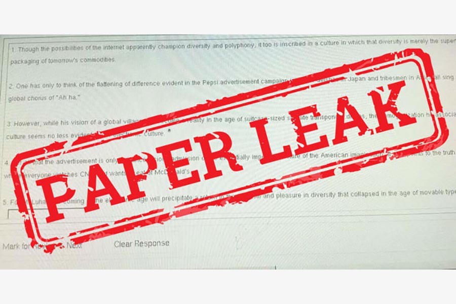 Question-paper leak continues   