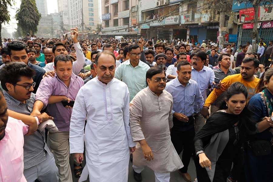 BNP protest rally on Saturday in Dhaka. -Focus Bangla Photo