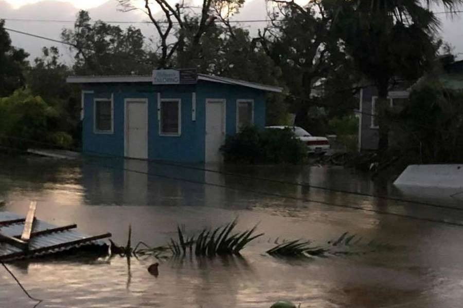 The aftermath of cyclone Gita is seen in Nuku'alofa, Tonga, February 13, 2018 in this picture obtained from social media. (Twitter/REUTERS)