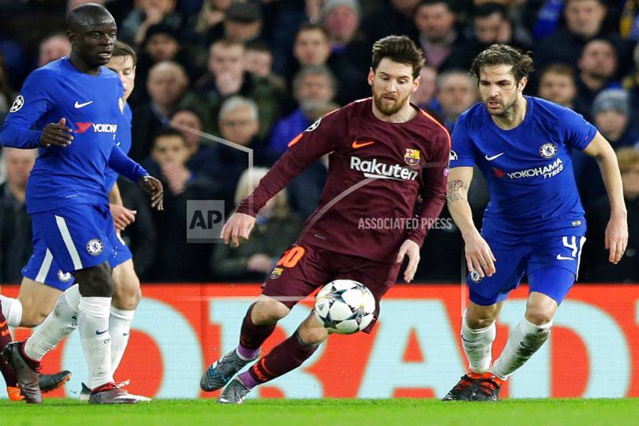 Messi scores vs Chelsea at 9th attempt to give Barca CL draw