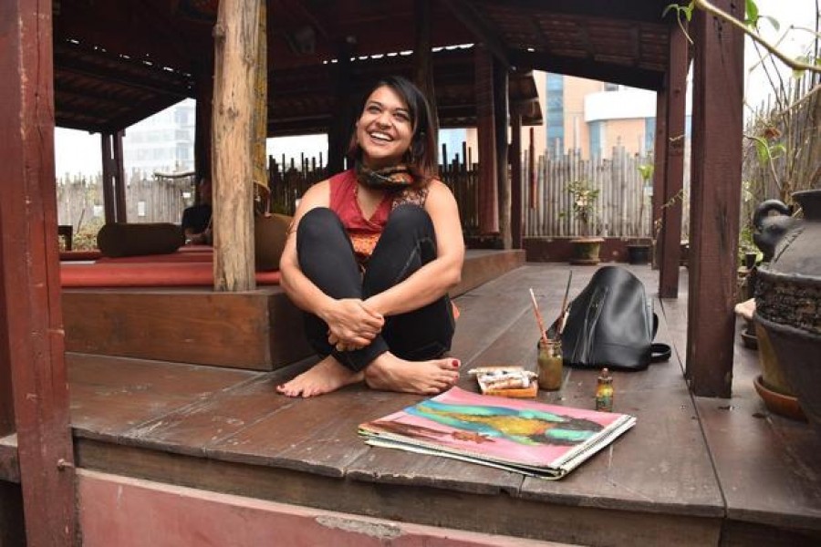 Artist stands by Rohingya sexual violence victims