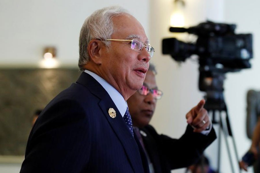 Malaysia's Prime Minister Najib Razak attends the APEC Business Advisory Council dialogue during the APEC summit in Danang, Vietnam November 10, 2017. (Reuters)