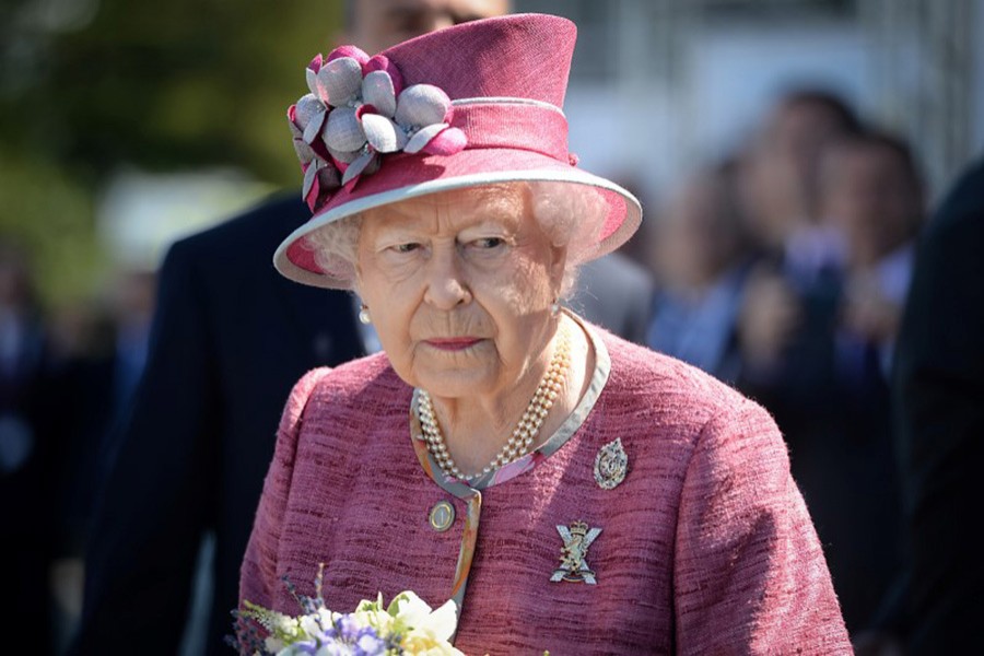 Britain's Queen Elizabeth II visits The Kelpies sculpture to unveil a plaque to name the Queen Elizabeth II canal near Falkirk, Scotland, Britain on July 5th 2017.- Reuters file photo