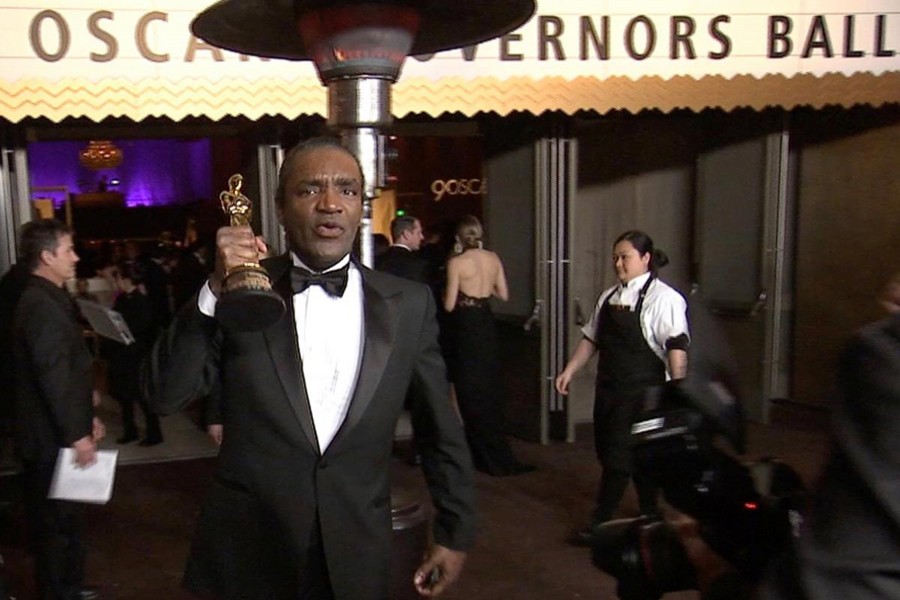 Terry Bryant, accused of stealing Frances McDormand's best actress Oscar at the lavish Governor's Ball party, is seen in this still image from Reuters video in Hollywood, California, US, March 4. Reuters/File Photo