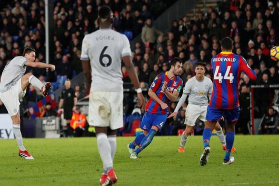 Nemanja Matic's late winner was his first goal for Manchester United. Reuters Photo