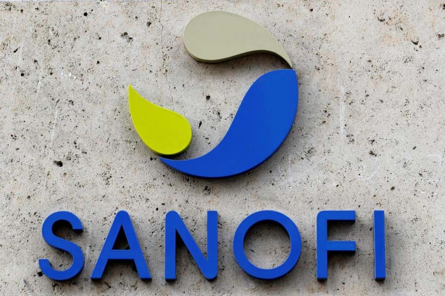 French multinational pharmaceutical company SANOFI logo is seen at the headquarters in Paris, France, March 8, 2016. Reuters/File Photo