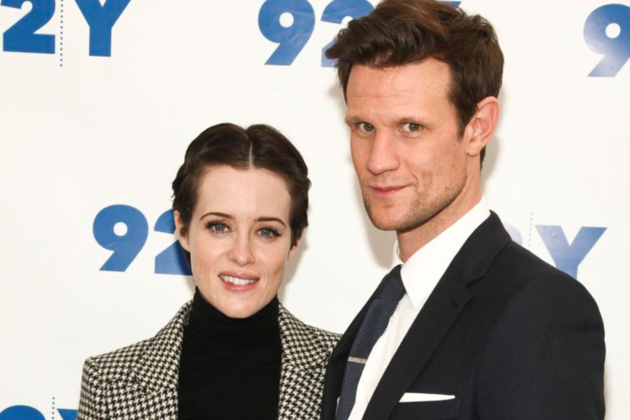 Actors Claire Foy, left, and Matt Smith attend a screening and discussion of season two of Netflix’s, ‘The Crown’, at 92Y in New York on December 4, 2017. - AP photo