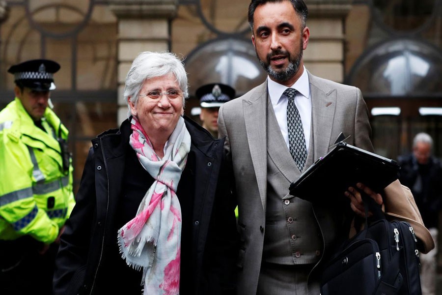 Former Catalan education minister Clara Ponsati. Reuters.