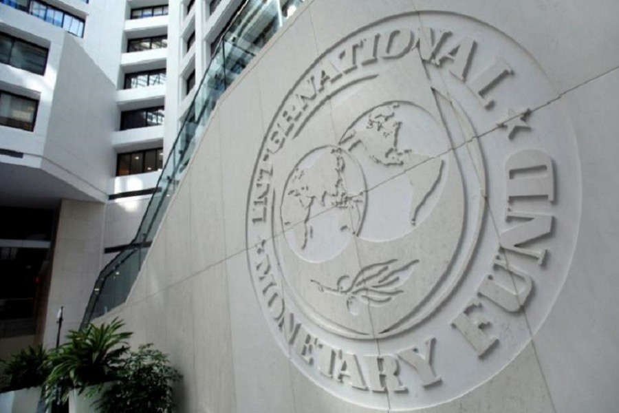 The International Monetary Fund logo is seen inside its headquarters at the end of the IMF/World Bank annual meetings in Washington, US, October 9, 2016. Reuters/Files