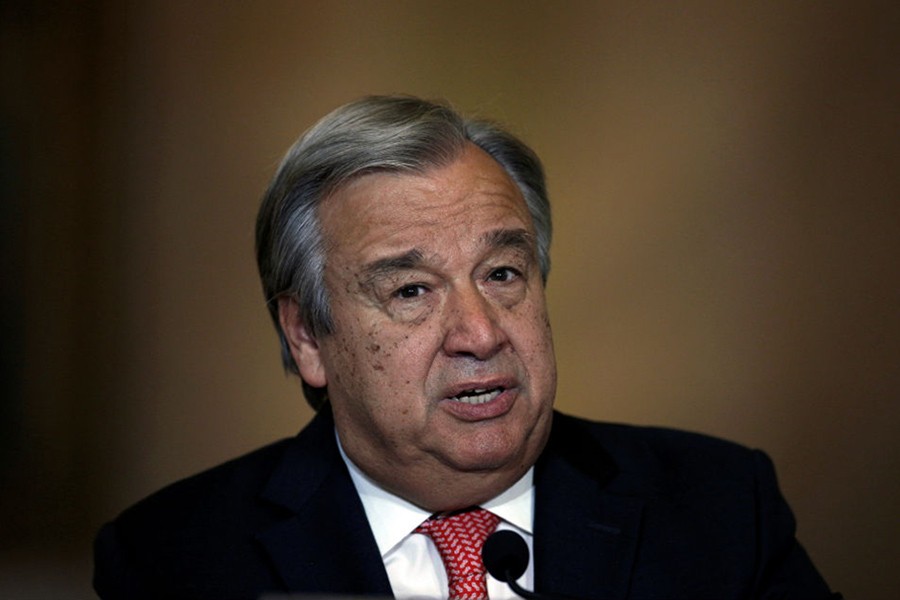 Reuters file photo shows UN Secretary General Antonio Guterres