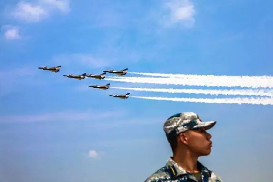 Chinese bombers conduct drill around Taiwan