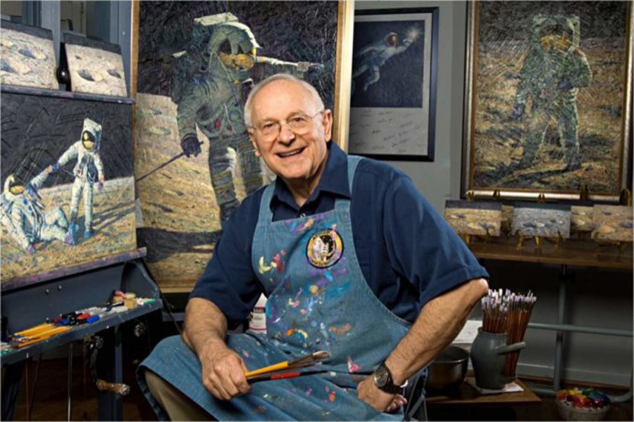 Alan Bean, moonwalker turned artist, dies at 86. Internet Photo