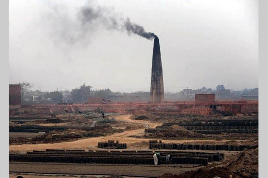 Topsoil grabbing by brick kilns   