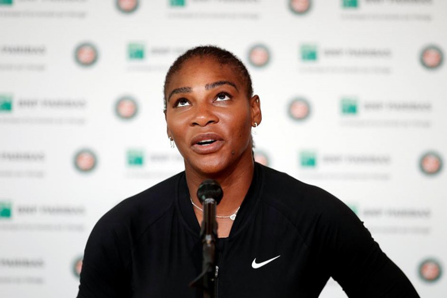 Serena Williams of the US during a press conference on Monday - Reuters photo