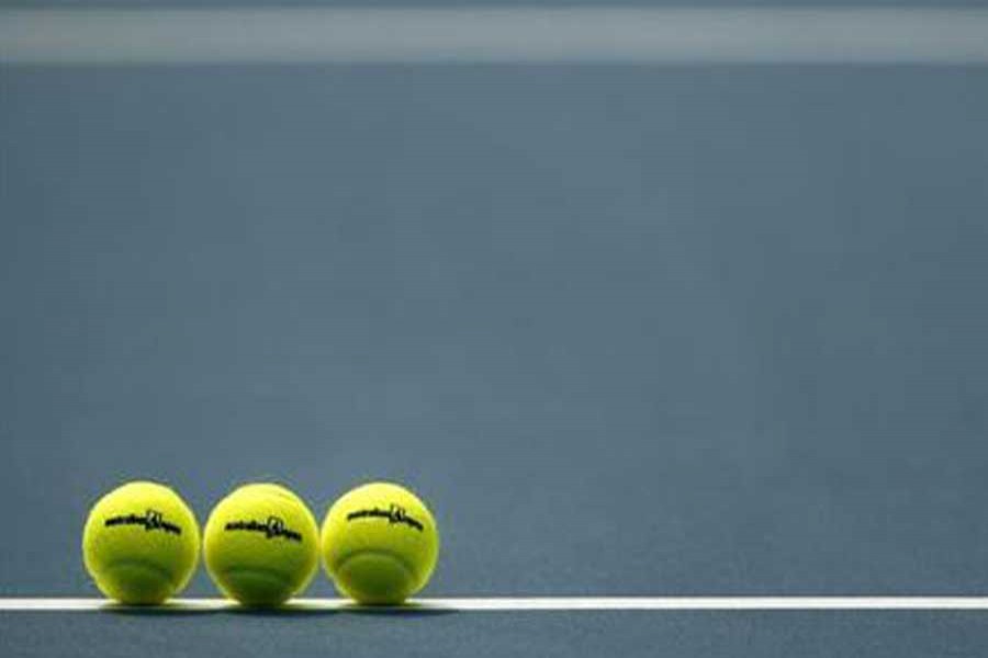 Representational image: Tennis balls sit on the court before a match at the Australian Open, January 18, 2008. Reuters/Files