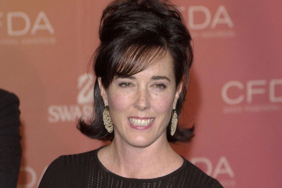 Kate Spade arrives at the Council of Fashion Designers of America awards in New York on June 2, 2003, at the New York Public Library. Reuters/File