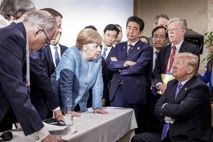 Trump throws G-7 into disarray with tweets after he leaves