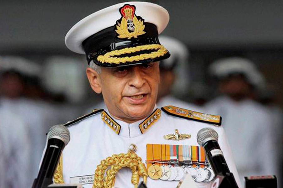 Indian Navy chief arrives in city