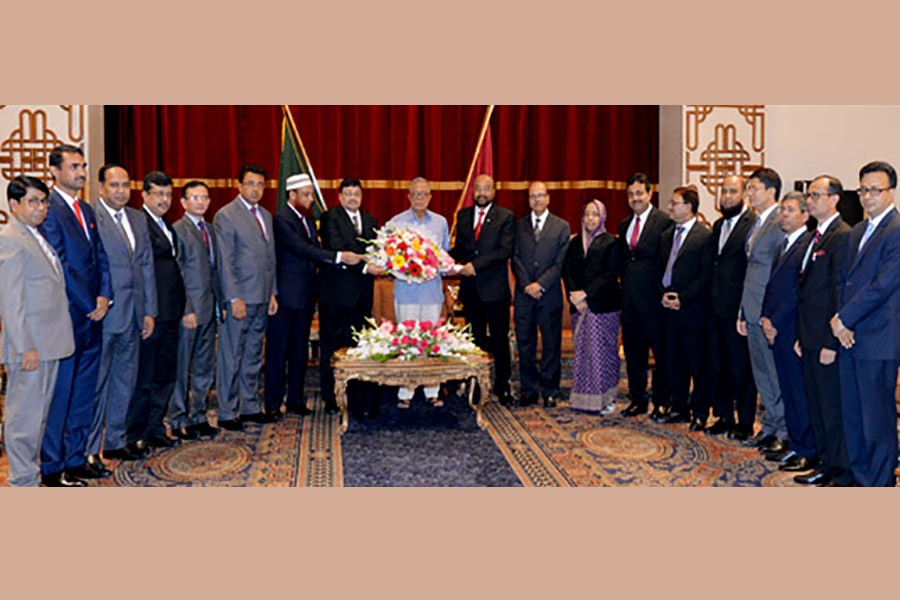 New HC judges make courtesy call on President