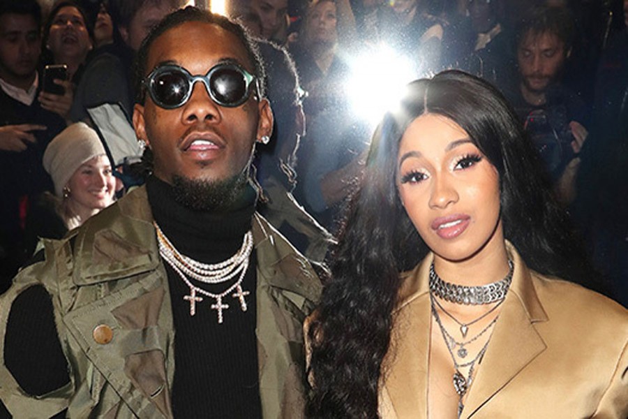 Offset and Cardi B are expecting their first child within weeks. Internet photo