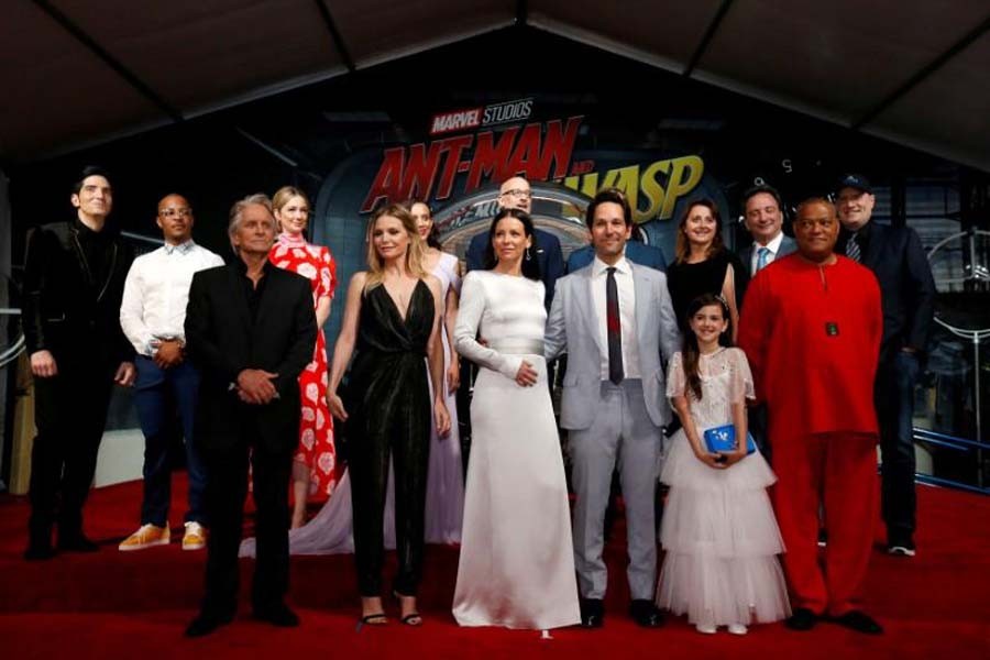 Cast members and crew attend the premiere of the movie Ant-Man and the Wasp in Los Angeles, California, US on June 25. Reuters/File photo