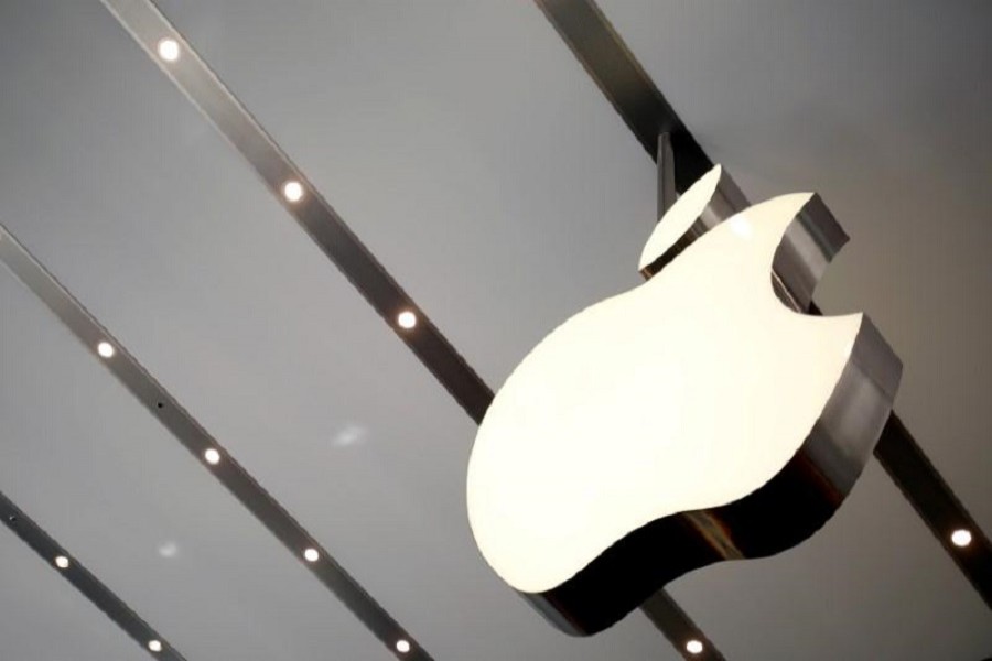 The Apple logo is pictured inside the newly opened Omotesando Apple store at a shopping district in Tokyo June 26, 2014. Reuters/Files