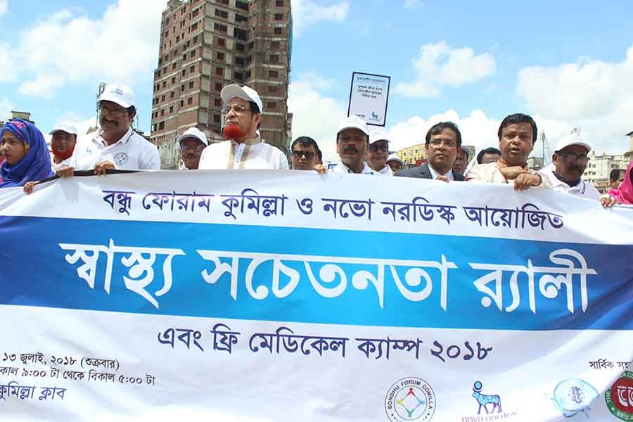 Novo Nordisk arranges free medical camp in Comilla