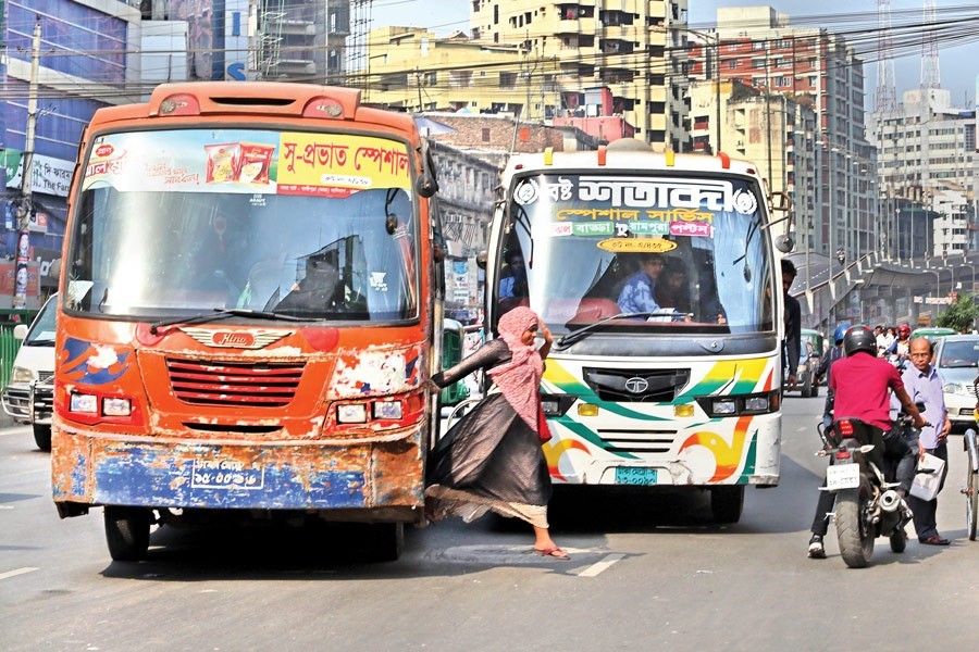 Most of the vehicles on the roads go berserk