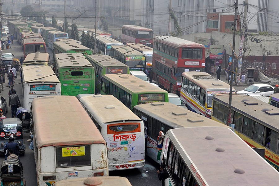 Rising number of buses fails to abate public sufferings