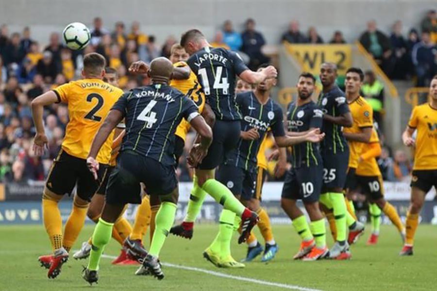 Man City drops points against newly promoted Wolves